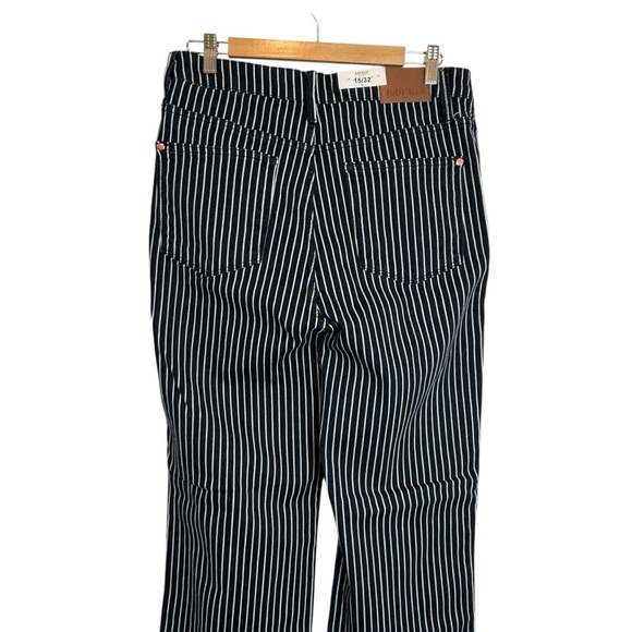 NWT Judy Blue Women’s Black And White Stripped Straight Leg Jean Size 15 - Picture 6 of 12